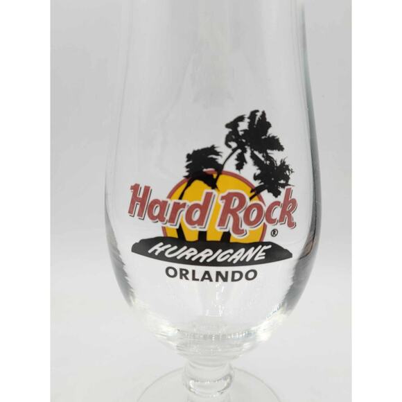 10" Hard Rock Cafe Orlando Florida Hurricane Glass. New in Box. - Picture 3 of 7